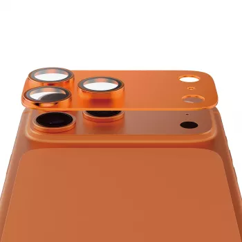 Fotoaparato apsauga PanzerGlass Fender, skirta iPhone 17 Pro Max, silikoninė, „Cosmic Oranžinė“, atspari įbrėžimams ir smūgiams