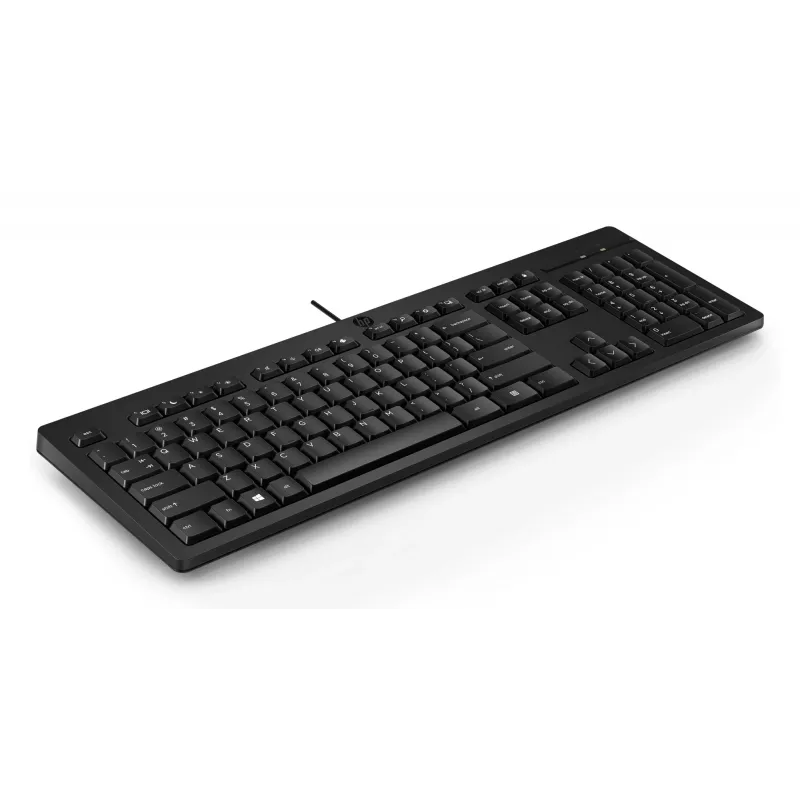 HP 125 laidinė klaviatūra, pilno dydžio, USB, membraninė, QWERTY, juoda