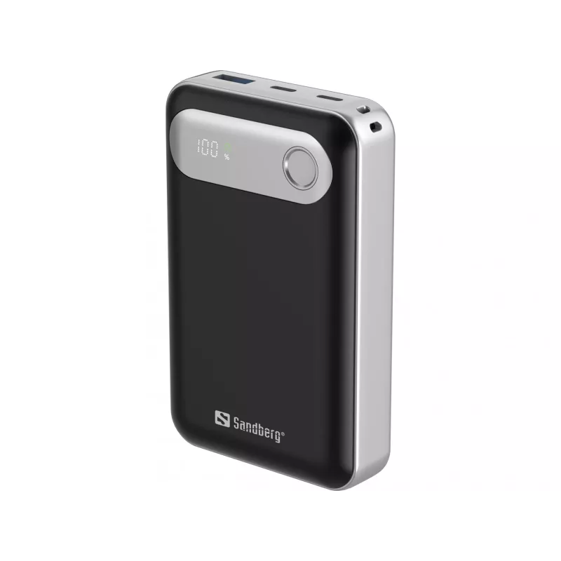 Sandberg Travel Powerbank 20000 PD35W, 20000 mAh, ličio polimeras (LiPo), 3,7 V, juoda, sidabrinė