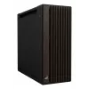 PC korpusas ASUS ProArt PA602 Wood Edition Midi Tower — juoda su medžiu, palaiko ATX/EATX, 2x200 mm priekyje, 1x140 mm gale