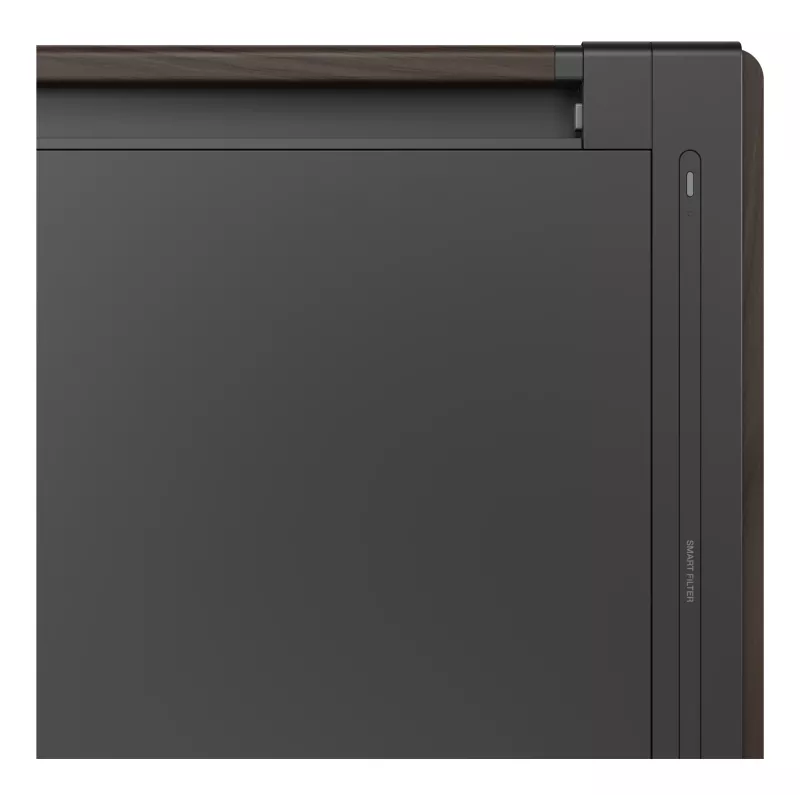 PC korpusas ASUS ProArt PA602 Wood Edition Midi Tower — juoda su medžiu, palaiko ATX/EATX, 2x200 mm priekyje, 1x140 mm gale