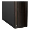PC korpusas ASUS ProArt PA602 Wood Edition Midi Tower — juoda su medžiu, palaiko ATX/EATX, 2x200 mm priekyje, 1x140 mm gale