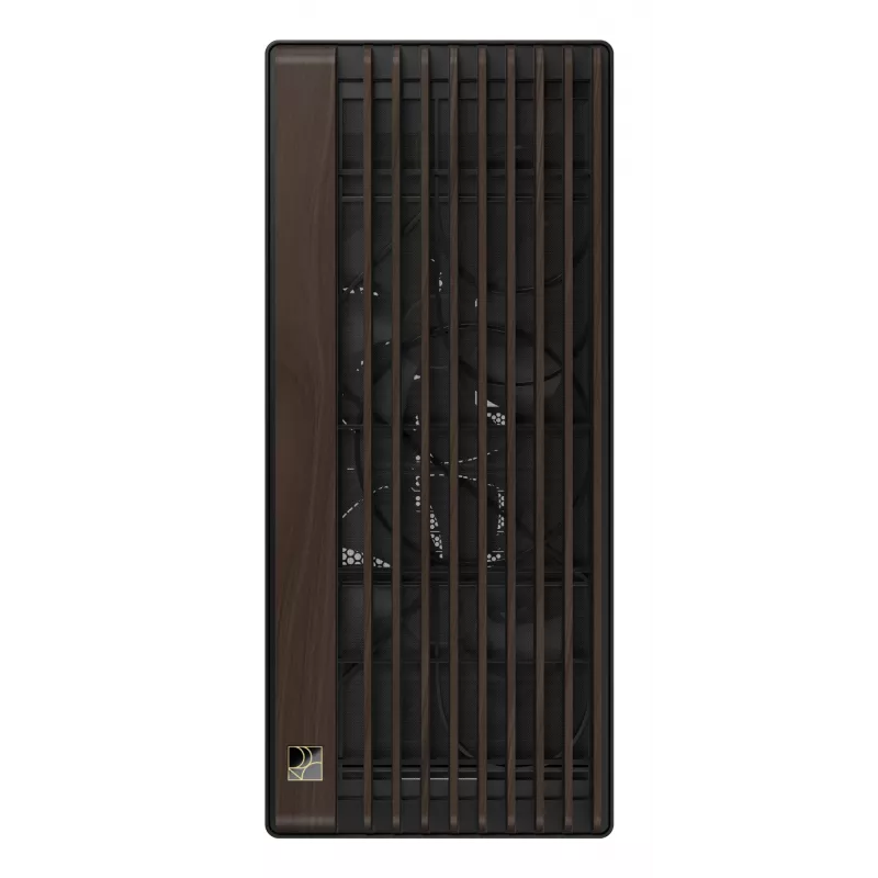 ASUS ProArt PA602 Wood Edition Modern Juoda – grūdinto stiklo skydas, midi bokštas, juoda, medis