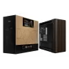 ASUS ProArt PA602 Wood Edition Modern Juoda – grūdinto stiklo skydas, midi bokštas, juoda, medis