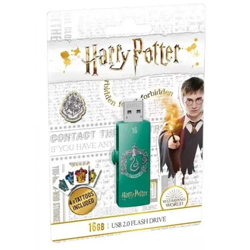 USB atmintinė EMTEC M730 Slytherin 16 GB, USB Type-A 2.0, slankioji, žalia