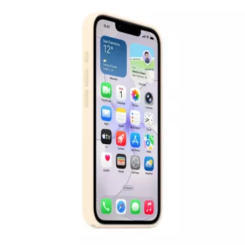 Silikoninis dėklas su MagSafe, skirtas Apple iPhone 17e — Vanilla, 6,1 colio (15,5 cm) ekranams