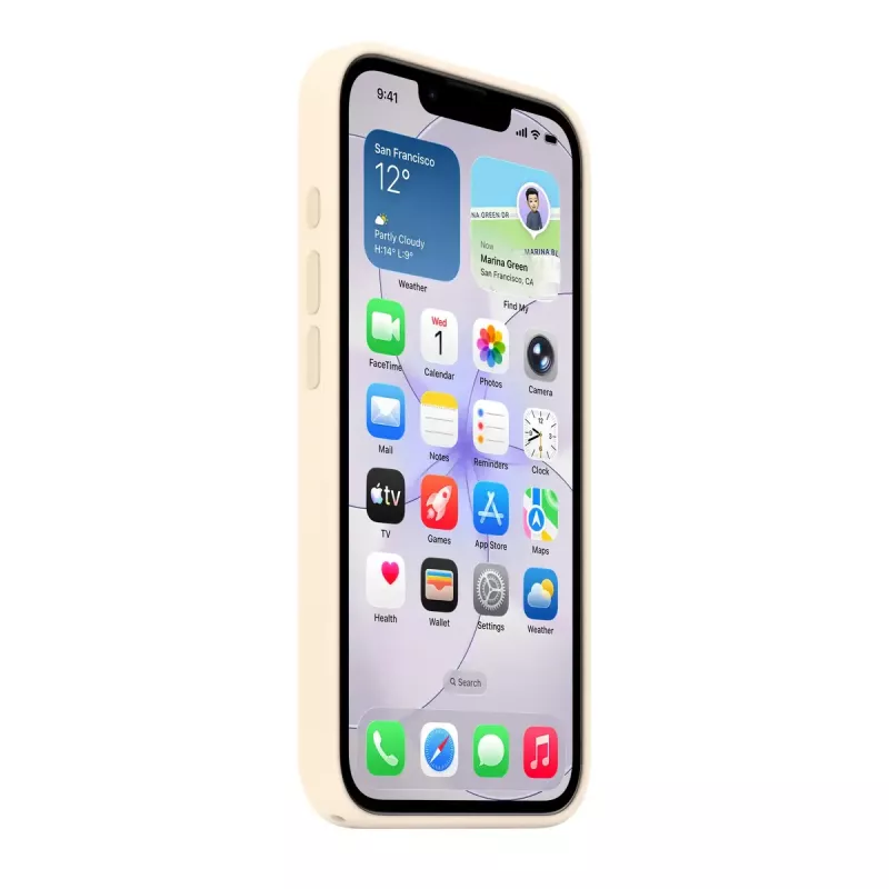 Silikoninis dėklas su MagSafe, skirtas Apple iPhone 17e — Vanilla, 6,1 colio (15,5 cm) ekranams