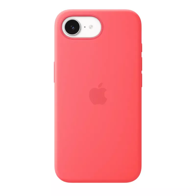 Silicone Case with MagSafe for Apple iPhone 17e — Bright Guava, tinka 6,1 colio (15,5 cm)