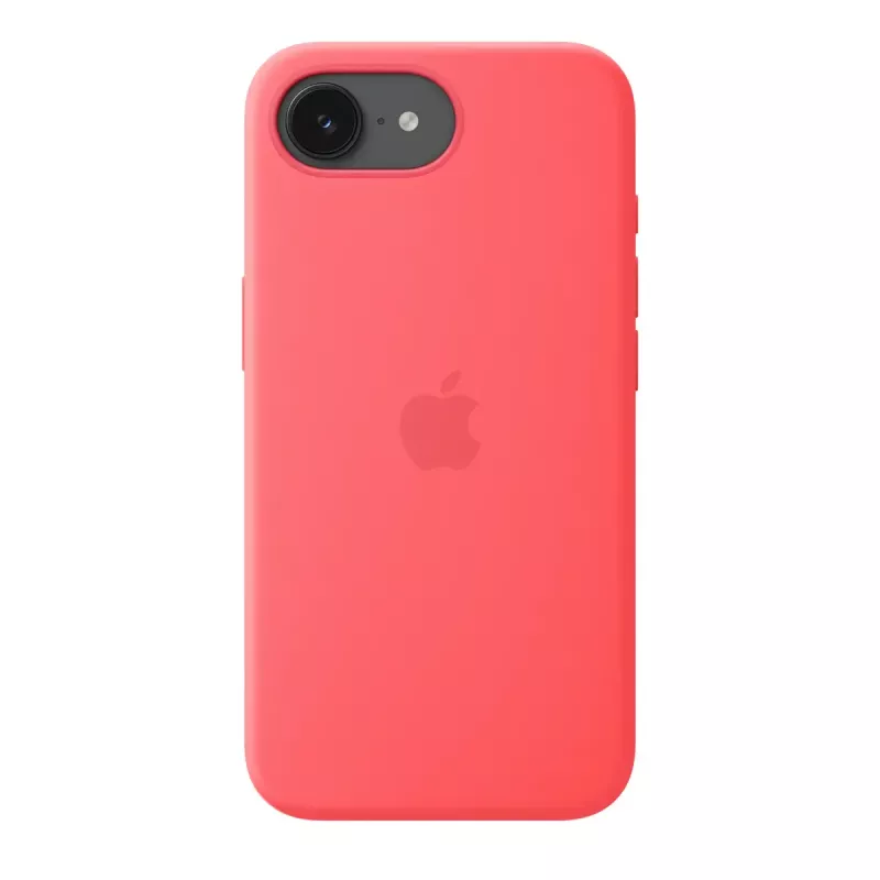 Silicone Case with MagSafe for Apple iPhone 17e — Bright Guava, tinka 6,1 colio (15,5 cm)