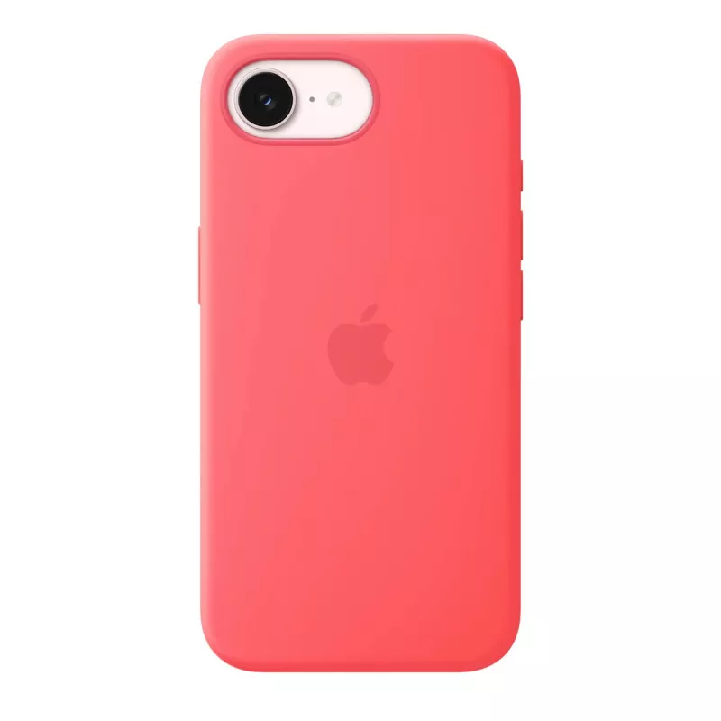 Silicone Case with MagSafe for Apple iPhone 17e — Bright Guava, tinka 6,1 colio (15,5 cm)