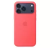Apsauginis silikoninis dėklas su MagSafe, skirtas Apple iPhone 17 Pro Max — Bright Guava (raudona), tinka 6,9 colio