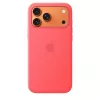 Apsauginis silikoninis dėklas su MagSafe, skirtas Apple iPhone 17 Pro Max — Bright Guava (raudona), tinka 6,9 colio