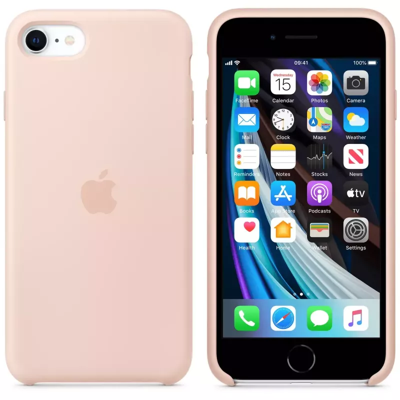 Dėklas Apple iPhone SE Silikoninis - Pink Sand