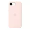 Silicone Case with MagSafe for iPhone 17e by Apple — Soft Pink, 6.1 colio (15.5 cm) ekranui