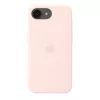 Silicone Case with MagSafe for iPhone 17e by Apple — Soft Pink, 6.1 colio (15.5 cm) ekranui