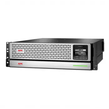 APC Smart-UPS On-Line, 1500VA, Rackmount 2U, 230V, 8x C13 IEC lizdai, tinklo plokštė, su bėgių rinkiniu, naudotas be išorinės ličio jonų baterijos