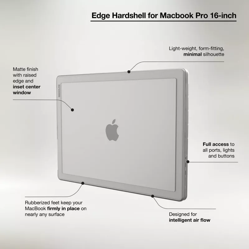 Incase Edge Hardshell dėklas su Makrolon® 16 colių MacBook Pro (M1–M4, 2021–2024)