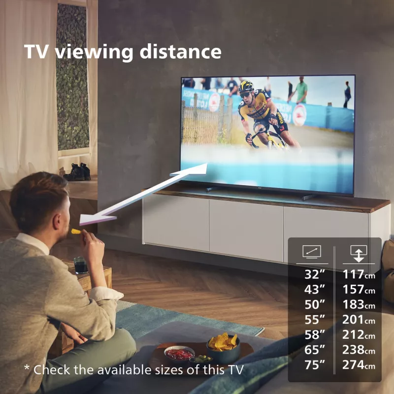 Philips 7600 serijos 75PUS7608/12 TV 190,5 cm (75 colių) 4K Ultra HD išmanusis televizorius Wi-Fi antracito, pilka