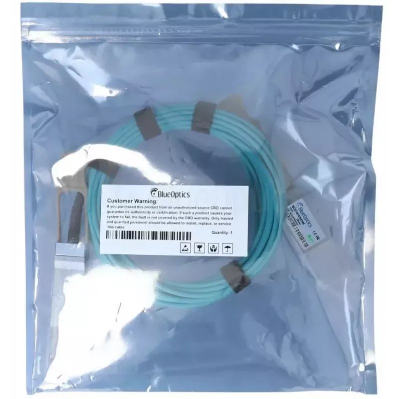 Šviesolaidinis InfiniBand kabelis BlueOptics P06153-B23-BO QSFP56 į QSFP56 10 m oranžinis