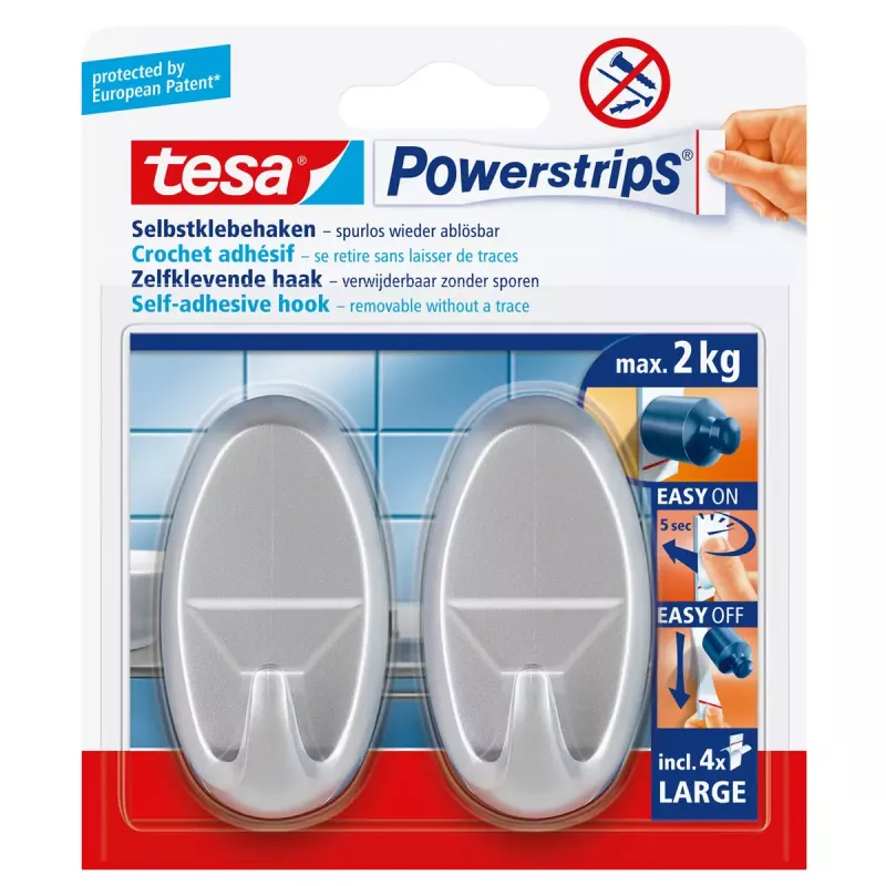 Rankšluosčių kabliukas TESA Large Oval