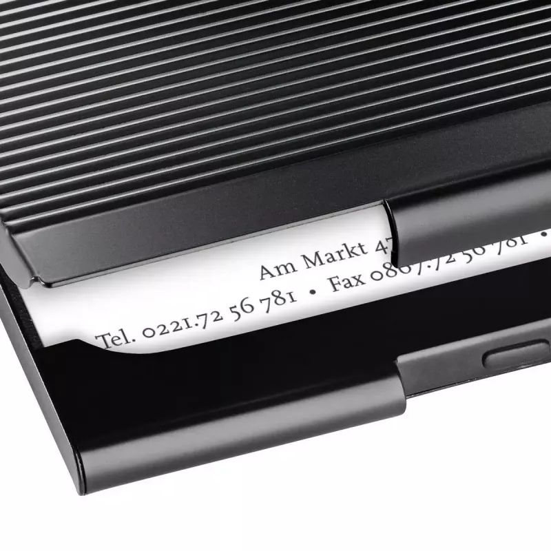 Vizitinių laikiklis Sigel VZ134 metalinis juodas