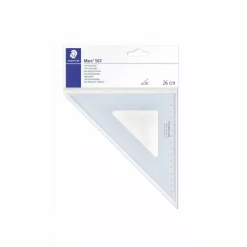 Stalinė liniuotė Staedtler Mars 567, plastikinė, permatoma mėlyna, 260 mm, 1 vnt.