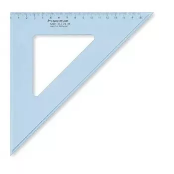 Stalinė liniuotė Staedtler Mars 567, plastikinė, permatoma mėlyna, 260 mm, 1 vnt.