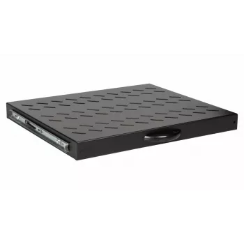 Equip slankioji lentyna 19 inch, 1U, 600MM, juoda