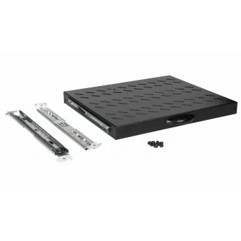 Equip slankioji lentyna 19 inch, 1U, 600MM, juoda