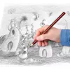 Pieštukas Staedtler Jumbo 2B šešiakampis, šerdies skersmuo 3 mm, įvairiaspalvis, 1 vnt.