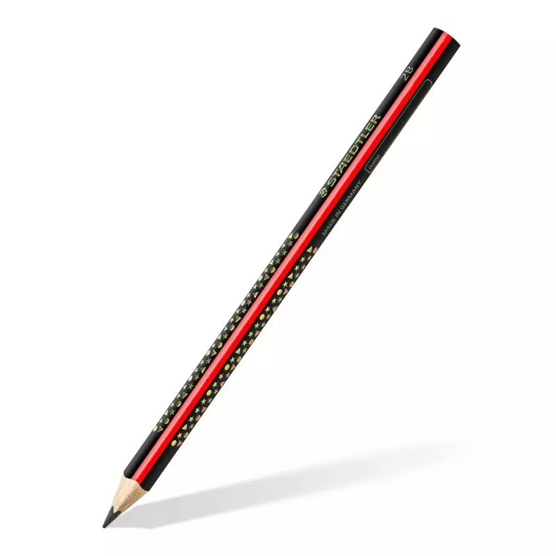 Pieštukas Staedtler Jumbo 2B šešiakampis, šerdies skersmuo 3 mm, įvairiaspalvis, 1 vnt.