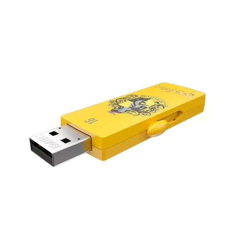 USB atmintinė EMTEC M730 Harry Potter 16 GB USB Type-A 2.0 geltona, slydimo formos koeficientas