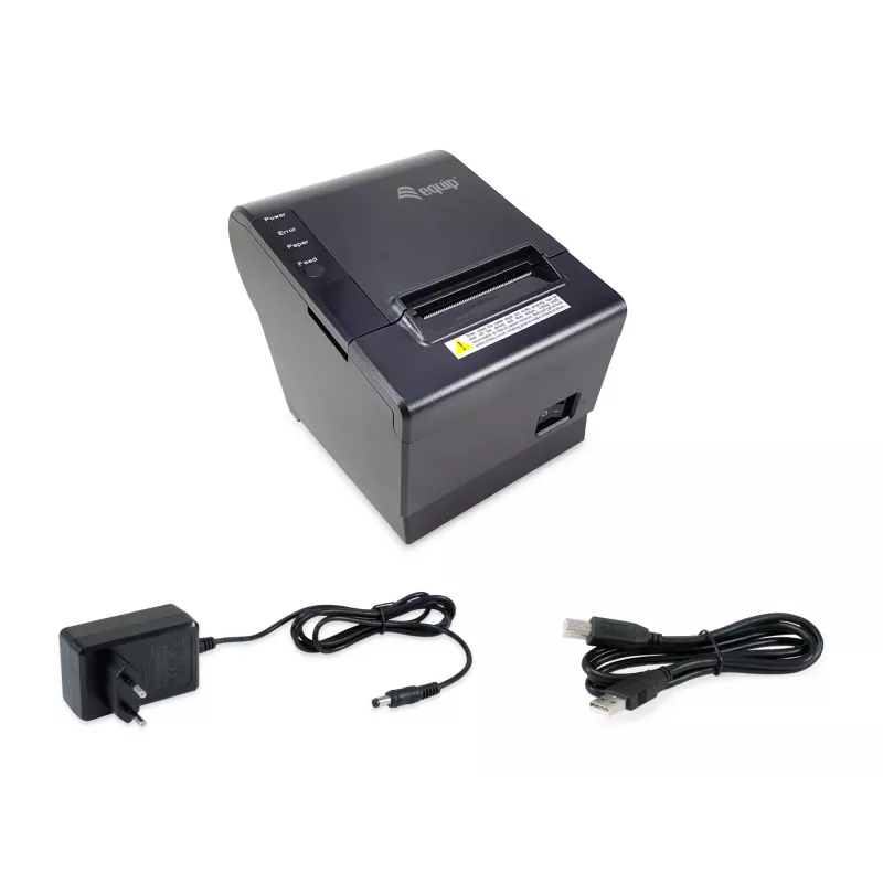 Equip 58 mm terminis POS kvitų spausdintuvas su automatiniu pjaustytuvu, USB/Ethernet/grynųjų pinigų stalčiaus jungtimi