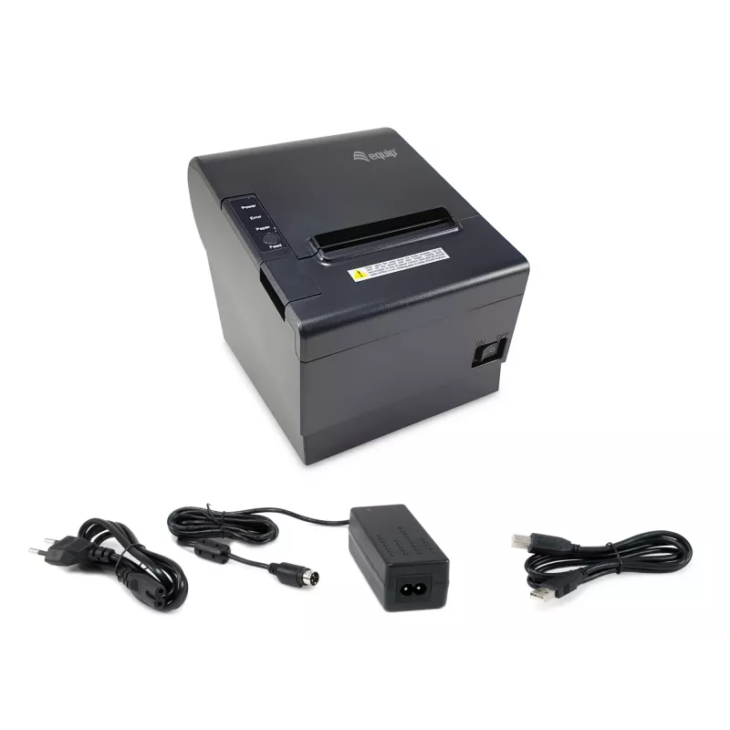 Equip 80 mm terminis kasos čekių spausdintuvas su automatine pjaustykle, USB / pinigų stalčiaus jungtis