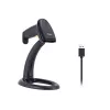 Rankinis brūkšninių kodų skaitytuvas Equip USB 1D su stovu, LED, laidinis, 1,8 m