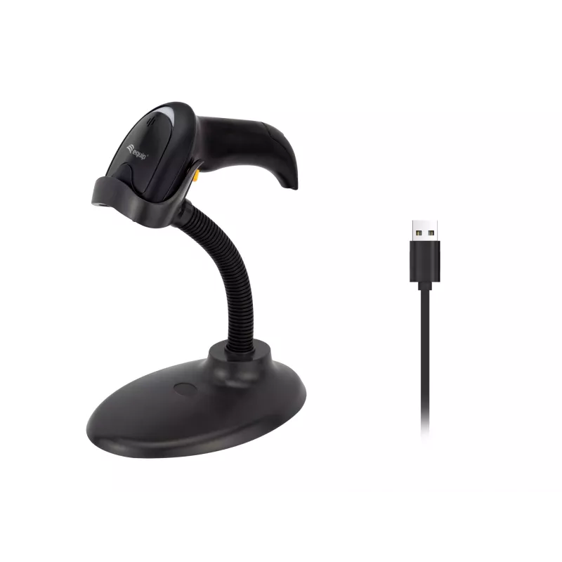 Equip USB 2D brūkšninio kodo skaitytuvas, su stovu