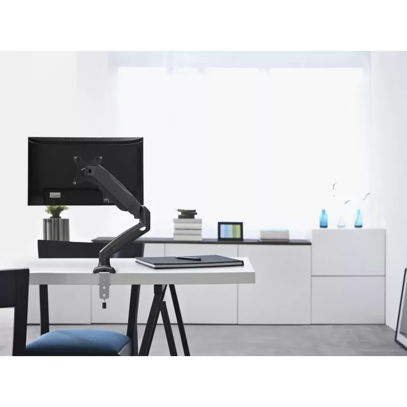 “Equip” 17 inch-32 inch interaktyvaus monitoriaus stalo laikiklis su dujine spyruokle