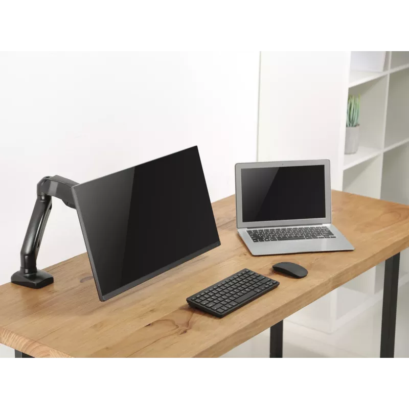 “Equip” 17 inch-32 inch interaktyvaus monitoriaus stalo laikiklis su dujine spyruokle