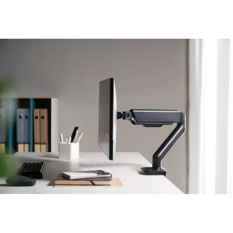 “Equip” 17 inch-32 inch interaktyvaus monitoriaus stalo laikiklis su dujine spyruokle