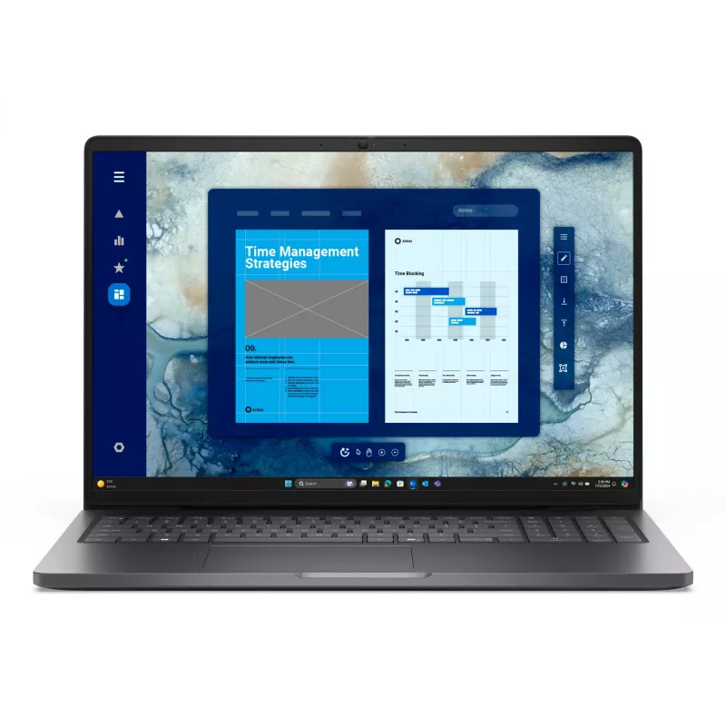 DELL Pro 16 PC16250 Intel Core 5 120U nešiojamasis kompiuteris 40,6 cm (16 colių) Full HD+ 16 GB DDR5-SDRAM 512 GB SSD „Wi-Fi 6E“ (802.11ax) „Windows 11 Pro“ angliškai Juodas