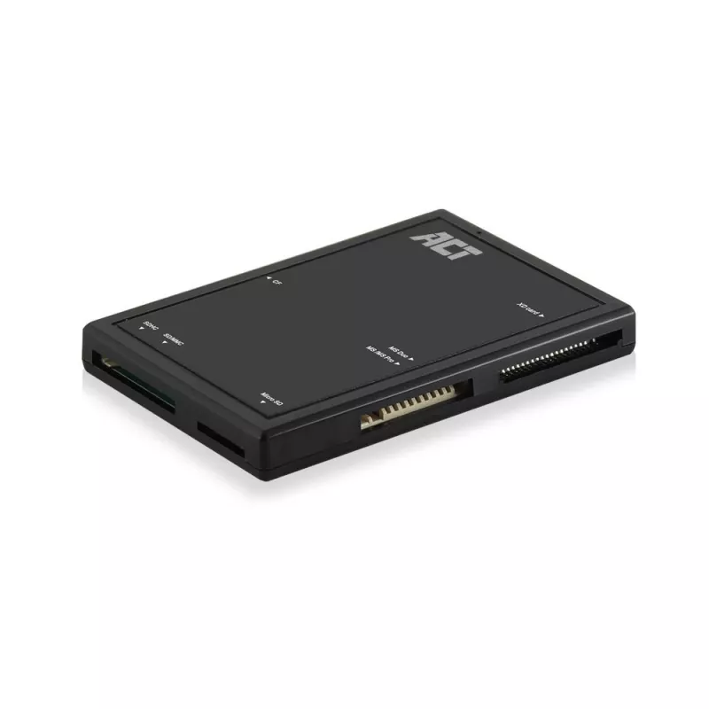 ACT USB 3.0 kortelių skaitytuvas AC6370 CF MMC MS Duo MicroSD SDHC juodas