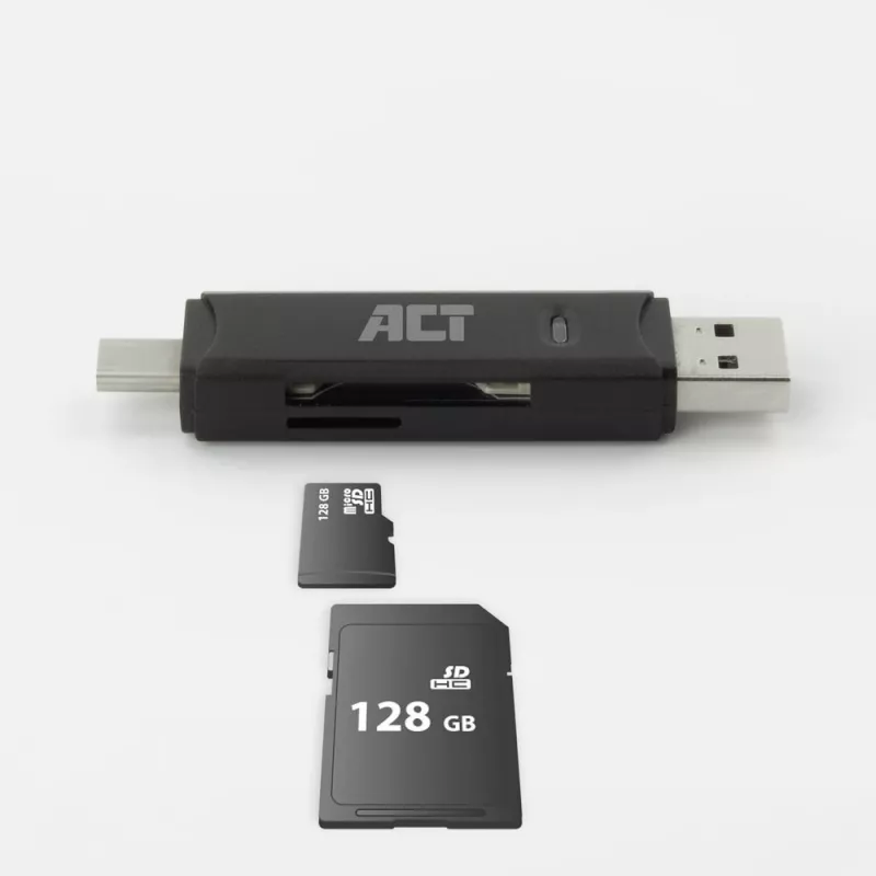 Card Reader ACT USB-C/USB-A 3.0 Juoda