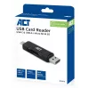 Card Reader ACT USB-C/USB-A 3.0 Juoda