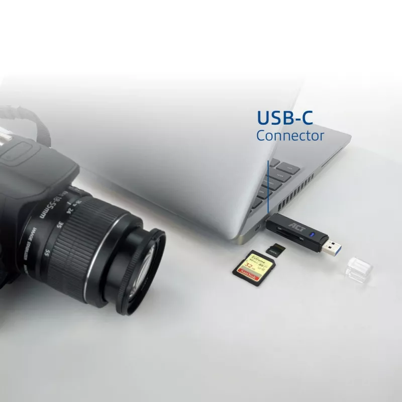Card Reader ACT USB-C/USB-A 3.0 Juoda