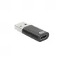 USB-A patinas į USB-C patelę adapteris ACT AC7376 juodas
