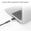 USB-A patinas į USB-C patelę adapteris ACT AC7376 juodas