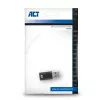 USB-A patinas į USB-C patelę adapteris ACT AC7376 juodas