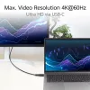 ACT USB 3.0 10 Gbps 60 W USB Type-C (tiesus) į USB Type-C (aukštyn/žemyn kampuotas) kabelis, 0,5 metro