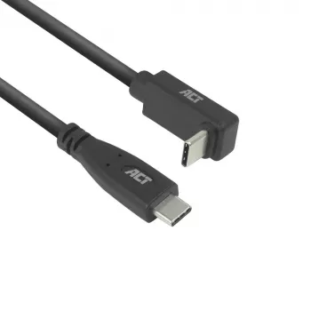 ACT USB 3.0 10Gbps 60W USB Type-C (tiesus) į USB Type-C (aukštyn/žemyn kampuotas) laidas, 2 metrai