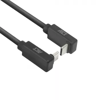 ACT USB 3.0 10Gbps 60W USB Type-C (aukštyn/žemyn kampuotas) į USB Type-C (aukštyn/žemyn kampuotas) laidas, 0,5 metro